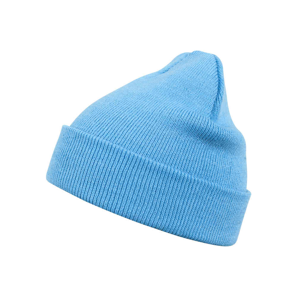 MSTRDS - Beanie Basic Flap turquoise one size Beanie Muts - Blauw